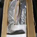 Ergonomic Drafting Chair, Tall Office Chair with Flip-up Armrests, Breathable Mesh High Desk Chair with Lumbar Support Adjustable Footrest Ring for Standing Desk Black