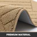 Door Mat Indoor Doormat, Brown Entryway Rug Door Mats Non-Slip Rubber Backing,Heavy Duty Low-Profile Entrance Rugs, Absorbent Resist Dirt Doormats Floor Door mat for Entryway,32"x48"