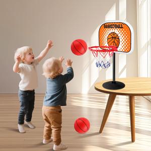 NZQXJXZ Indoor Basketball Hoop Mini Desktop Basketball Hoop Indoor, Tabletop Hoops Set with Two Balls and Suction Cup Mini Basketball Sets Toys for Desk Table Bedroom for Kids and Adults