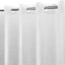 No Hook PEVA Shower Curtain or Liner - 8G Heavy Duty Frosted Bathroom Shower Curtain No Hooks Required, Waterproof Plastic & PVC Free, Standard Size 71 x 74, Frost