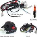 125cc Wiring Harness 110cc ATV Wiring Harness Kit for Chinese ATV Wiring Harness Compatible with GY6 Taotao Kazuma Baja 50cc 70cc 90cc 110cc 125cc 150cc ATV Go Kart Scooter Pit Bike Quad Moped