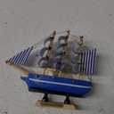 Abaodam 1pc Sailing Model Decorative Coastal Sail Mini Cake Baby Topper Birthday Ship Vintage Tabletop Kids Design Miniature Decoration Party Sailboat Novel Office Cuake Boats