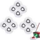 Mop Head Replacement for O-Cedar Easy Wring 1-Tank System，Exovyn Spin Mophead Replacements，Microfiber 12 Pack 360° Swivel Mop Refills，Deep Clean,Easy Cleaning，Machine Washable and Easy to Replace