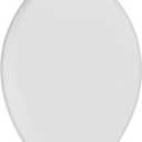 Toilet Seat, Slow Close, Soft Touch, Ultra-Smooth Matte Finish (No Orange-Peel Texture), Premium Moulded Wood, Quick Release, White, PIKLiDS (Elongated)