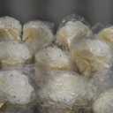 Jutom 10 Pack Wedding Bouquets for Bride Roses Bridesmaid Bouquet Bridal Bouquet Flowers Wedding Hand Holding Bouquet with Diamond Soft Ribbons for Engagement Bridal Shower Church Party (Cream)