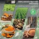 Premium Turmeric Ginger Cinnamon Tea Bags - 150 pcs Teabags of Turmeric Ginger Herbal Tea, 100% Natural Chinese Teas for Men Women