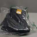 Carhartt Men's Loose Fit Washed Duck Insulated Bib Overall (Medium, Black)