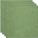 CukUJH Home Carpet Tiles 12×12Inch Non-Slip Self Adhesive Carpet Tile,Peel and Stick,Sound Insulation and Wear-Resistant,for Wooden Floor 10 Pcs(Green)
