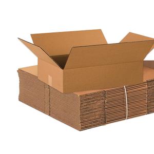 BOX USA Shipping Boxes Medium 20"L x 14"W x 4"H 25-Pack, Cardboard Box for Shipping, Moving, Mailing, Packing, Packaging and Storage