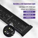 8.5" Aluminum UVB 10.0 LED Reptile Light Bar with Timer & Dimmer, Ultra-Slim Metal UVB/UVA Lamp for Terrariums  Even Light Output, Long Lifespan, Ideal for Bearded Dragons, Turtles & Lizards