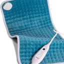 RAINOVA Heating Pad for Back/Shoulder/Feet/Pets, 12''x24'' Electric Pad with Auto Shut Off, Heated Pad for Cramps Relief, Heat Pad 6 Heat Settings, Christmas Gifts for Women, Men, Mom, Dad(Blue)