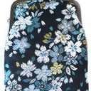 Japanese Kimono Gold Brocade Coin Purse Change Purse Wallets Pouch (Sakura NAVY)