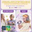 Kids Phone for Girl Toys, Christmas Birthday Gifts for Age 3-10 Year Old Girls Boys Toys, Kids Toddler Smart Phone, Detective Educational Learning Toys with 2.8" Touchscreen, Music Video Game (Purple)