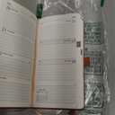 POPRUN Pocket Calendar 2026 (Slim Size-3.5'' x 6.5''), 12 Months (Jan. - Dec. 2026) Small Planner Weekly and Monthly for Purse with Pen Holder, Storage Pocket, Vegan Leather Hardcover - Brown