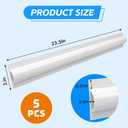 5 Pack Dock Edging White Side Gard, 10 Feet Dock Guard with Heavy Wall Sections for Greater Protection Commercial Grade Double Molded Material (White)