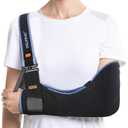 Velpeau Arm Sling Shoulder Immobilizer for Women and Men, fit Left or Right Arm - Rotator Cuff Support Brace - Medical Sling for Shoulder, Clavicle, Elbow Injury (Comfort type, Large: Bust 33.5-41)