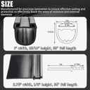 RV Slide Out Seal Camper D & Wiper Seal Replacement for Forest River Heartland Keystone Jayco Grand Design Black Rubber Weather Stripping 018-312-EKD 1'x15/16'x35' & 018-341 1/2'x2.75'x35