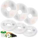 6 Pack Cat Water Fountain Replacement Filters Fit for 3L Flower Water Dispenser Automatic Pet Dog Cat Fountain Filter
