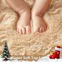 Ophanie 8x10 Beige Area Rugs for Living Room, Large Shag Bedroom Carpet, Big Indoor Thick Soft Shaggy Nursery Rug, Fluffy Carpets for Boy and Girls Room Dorm Home Decor Aesthetic