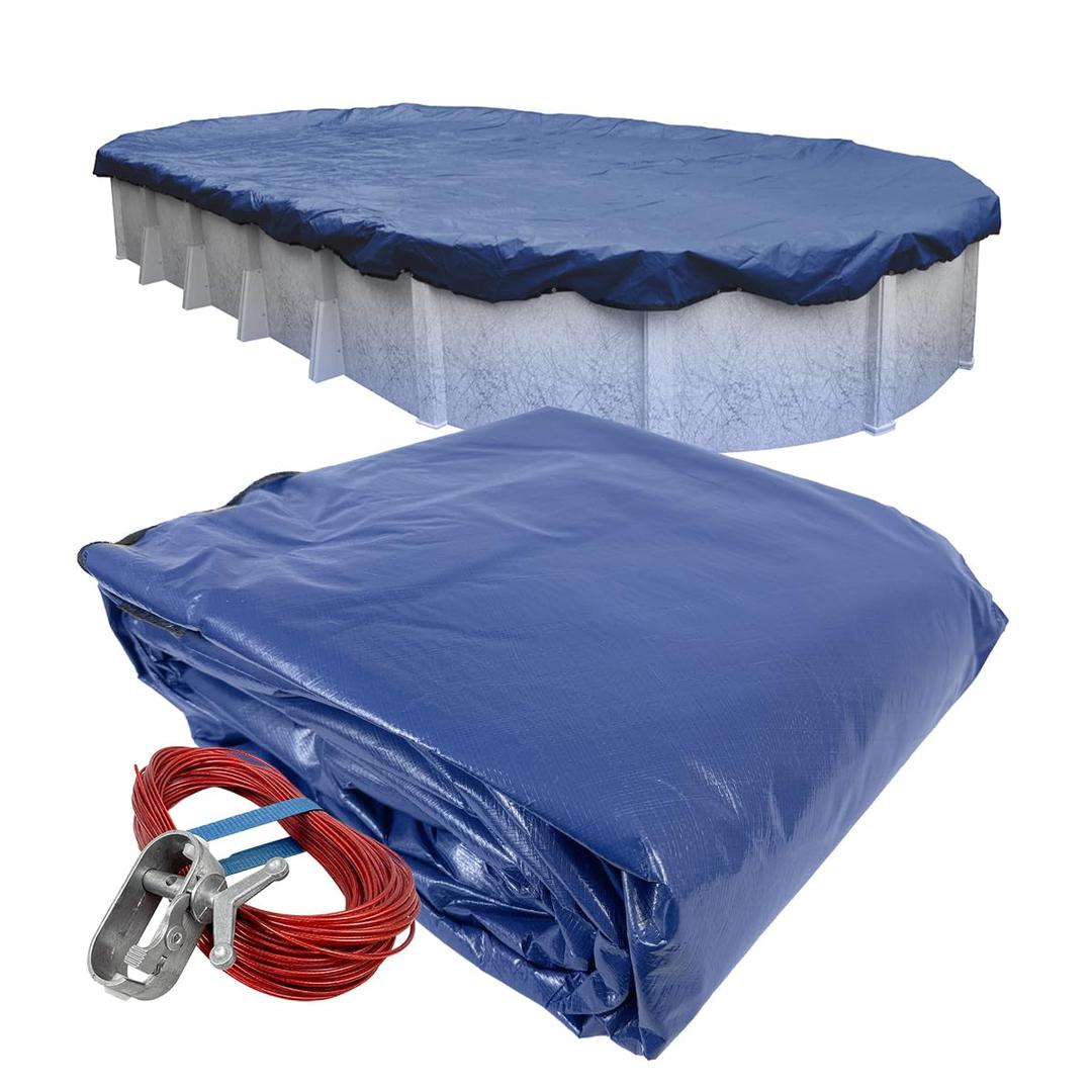 Pool Mate 15 x 27 ft Industrial Superior Oval Above Ground Pool Cover