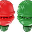 Dog Chew Toy with Bully Stick Holder, Non-Toxic Durable Interactive Puzzle Toy for Slow Feeding, Teeth Cleaning, and Training, Suitable for Large, Medium, Small Dogs, Red