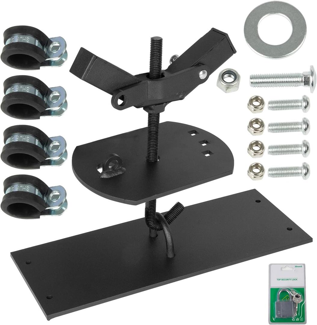 RANSOTO Universal Steel Roof Racks Spare Tire Carriers- Tire Mount Lock for Spare Tires up to 35 inches