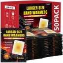 Large Hand Warmers Disposable - Up to 20 Hours of Heat - 50/100 Pack Super Long Lasting Air Activated Warmers, All Natural & Portable for Body, Hands & Toes - Odorless Hot Warmer Heater