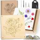 GTQYYF Extra Large Flower Press Kit 10.8 x10.8 inches with Storage Bag,Solid Wood Flower Press Kit - DIY Arts and Craft Kit 10 -Layers, Ideal Gift for Flower & Plant Lovers