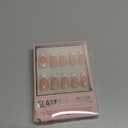 Glamnetic Press On Nails - French Pearl | Glossy, Short Almond French Tip Fake Nails with 3D Accents, Salon Quality | 15 Sizes - 30 Nail Kit with Glue