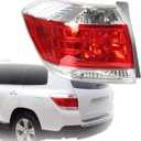 munirater 1-Pack Rear Left Tail Light Brake Lamp Assembly Replacement for 2011-2013 Toyota Highlander Driver Side 815600E070 TO2800185