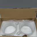 Mfacoy Vintage Coffee Mugs Set of 2, 14 oz Embossed Glass Cups with Handle, Clear Cups for Cappuccino, Latte, Cereal, Yogurt, Milk, Hot or Cold Beverages (Translucent)