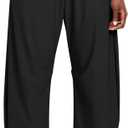 Ugerlov Womens Barrel Ankle Pants Quick Dry Lightweight Hiking Pants Wide Leg High Waisted Baggy Trousers with Pockets (Black, S)
