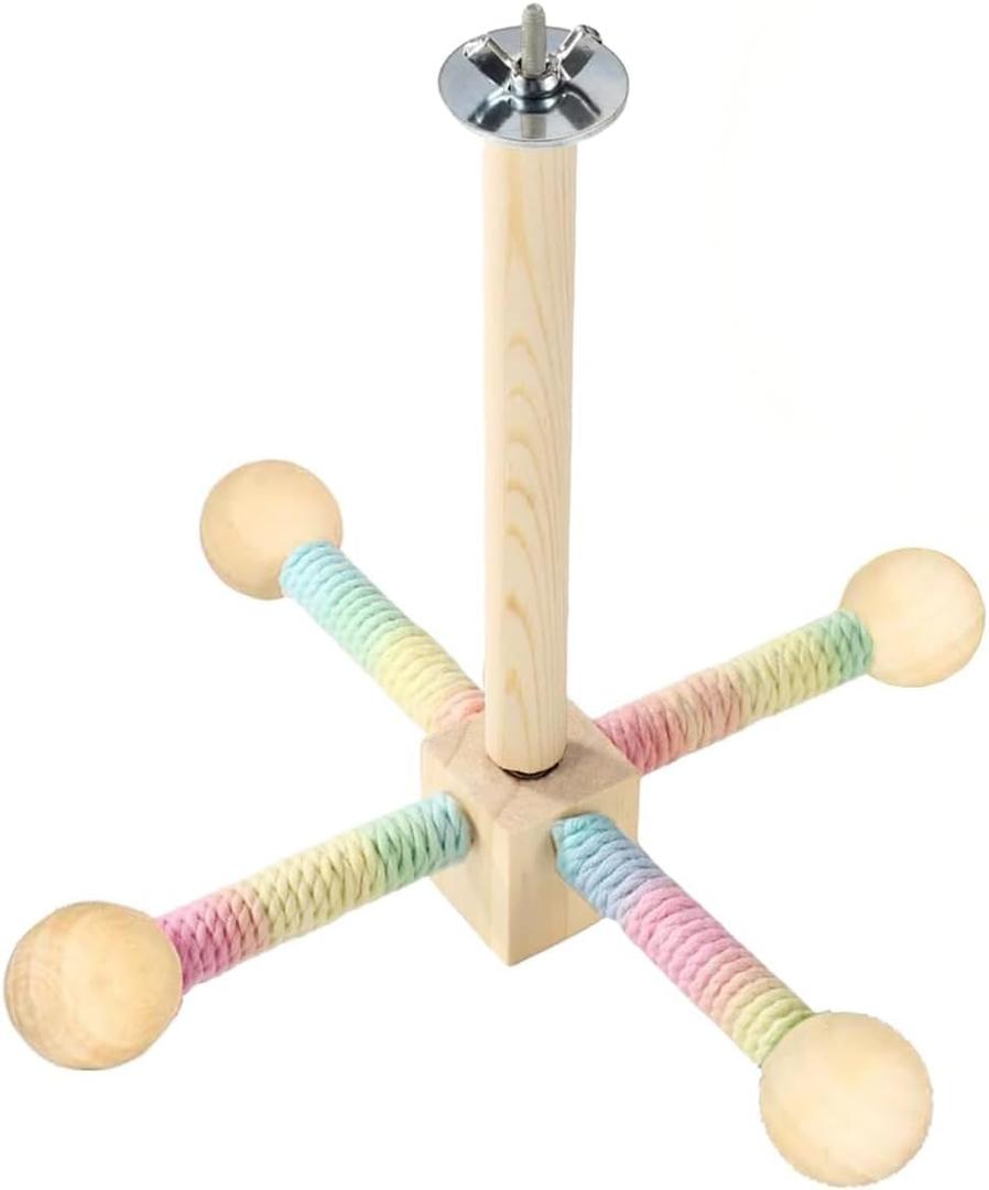 Bird Playground, Natural Bird Perches for Cage, Cages for Parakeets Toys for Small Toys for Conures, Cockatiel, Budgie Accessories, Perch Stand Play Stand