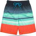 KAILUA SURF Boys' Swim Trunks Quick Dry Board Shorts with Mesh Liner (7 Years, E29)