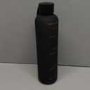 KIVY Slim Water Bottle 32oz [Lightweight & Shatterproof] Fits Backpack & Cupholder for Travel, Sports, School, Gym - Black water bottle no straw - Mens water bottle screw top - Dishwasher Safe