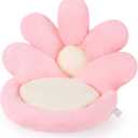 Ditucu Flower Shape Chair Pillow Cute Seat Cushion 21 inch Comfy Lazy Sofa Floor Pillows Dorm Seating for Bedroom Decor Pink (Large)