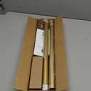 Gold Shower Curtain Rod 34-82 Inches(2.8-6.8ft) Never Rust Adjustable Shower Rod Spring Tension Non Slip No Drilling Shower Rods for Bathroom Garland Window