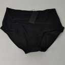 Zmart Women Retro High Waisted Bikini Bottoms - Full Coverage Swim Bathing Suit Tummy Control Swimsuit Bottoms (Large, Black)