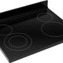 W10245805 Glass CookTop(Black), WFE320M0EW2 WFE320M0EB2 WFE320M0ES2 YWFE520S0FS2 WFE515S0ES2 WFE515S0ET2 Glass Stove MainTop Replacement