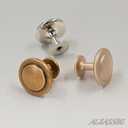 Alzassbg 10 Pack Champagne Copper Cabinet Knobs, 1-1/4 Inch Diameter Round Kitchen Knobs for Cabinets and Drawers AL6012SCG
