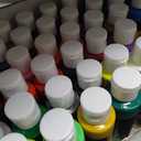 50 Color Acrylic Paint Set, 2oz Bottles, Rich Pigmented Canvas Paint with 10 Brushes &Palette, Professional Art Supplies Kit for Adults & Kids, Non-Toxic, Suitable for Canvas, Rocks, Wood