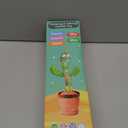 Rechargeable Dancing Talking Cactus Toy Mimics Back, Singing Mimicking Cactus Baby Toy That Talks Back, Educational Baby Toys 18 months+ w/ 51 English Songs, Valentines Day Gifts for Kids, Toddlers (Green)