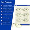 Avery Printable Place Cards with Sure Feed Technology, 1-7/16" x 3-3/4", Textured Ivory, 150 Blank Tent Cards for Laser or Inkjet Printers (5012)