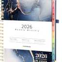 Forvencer 2026 Planner, Hardcover Calendar Planner Weekly and Monthly, Jan 2026 - Dec 2026, 8.5" x 11", Spiral Agenda Book with Tabs, Exquisite Daily Journal Organizer for Home School, Navy Marble