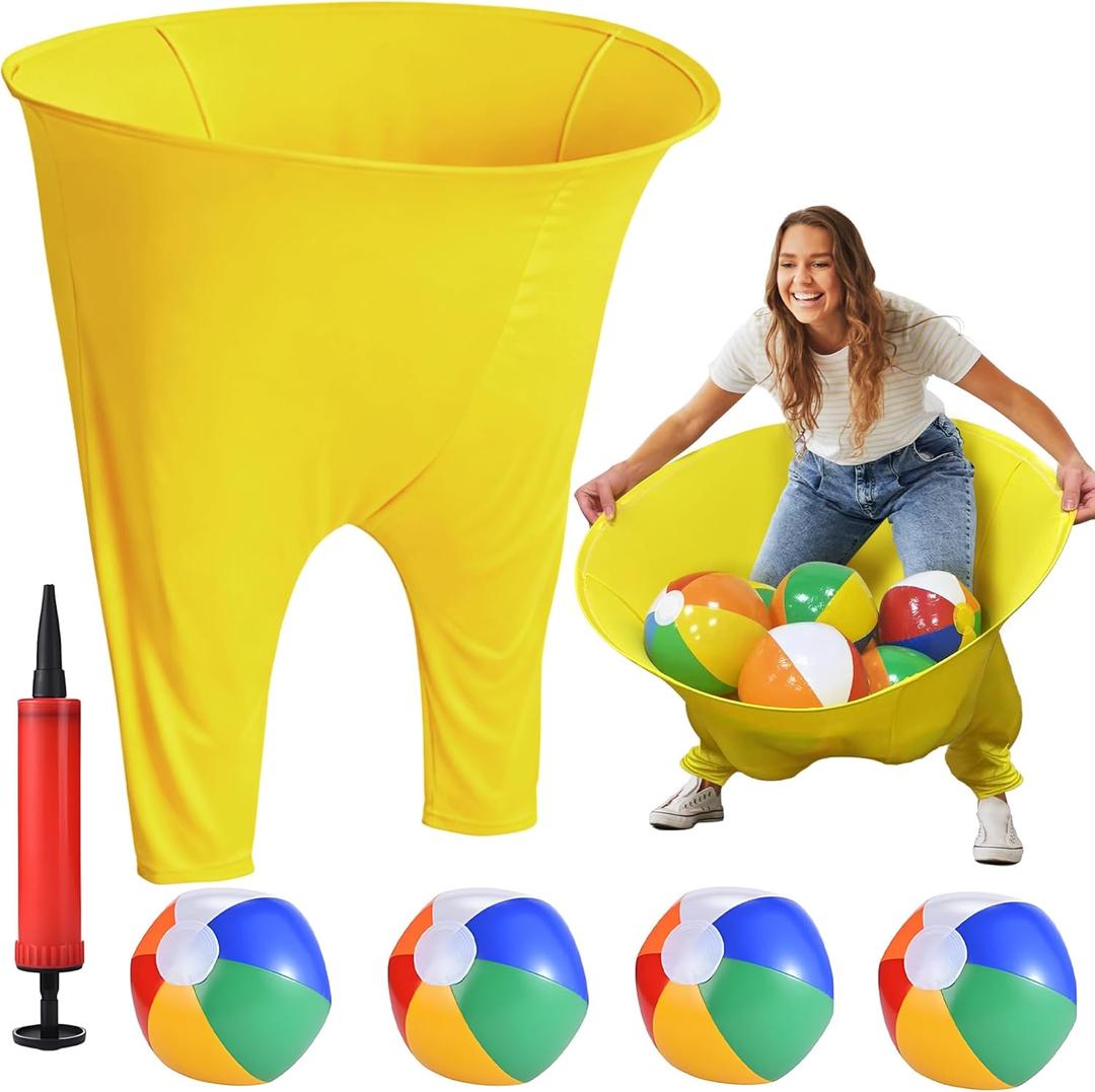 Granny Pants Outdoor Game for Teens & Adults, Hilarious Outdoor Party Relay Game, Team Building Lawn Field Game Set for BBQ, Family Reunion, Picnic