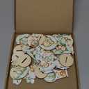 16 Pcs Wooden Baby Shower Table Centerpiece Sage Green Bear Tabletop Detachable Sign Boy Or Girl Gender Reveal Table Toppers Display Decoration Bear Birthday Photo Props We Can Bearly Wait Party Favor