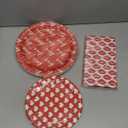 Valentine Party Plates and Napkins,60pcs Valentines Day Party Decorations Tableware Red and Pink Heart Paper Plates and Napkins for Valentine Party Supplies