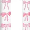 Pink Bow Single Rocker Light Switch Plates And Outlet Covers Decorative Electrical Wall Plate Receptacle Switchplate Decorate Plug Cover For Bathroom Bedroom Kitchen 4.6 * 2.8 Inch