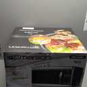 Emerson MW1338SB Countertop Microwave Oven, 6 Pre-Programmed Settings, Removable Glass Turntable, Child Safety Lock, 1.3 Cu ft, 1000W, Stainless Steel