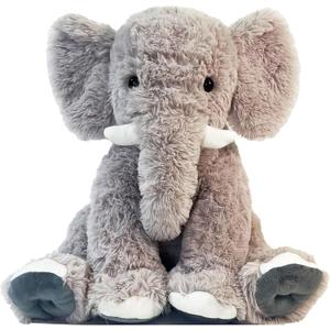 19.2 Inch Large Elephant Stuffed Animals,Clever Elephant Plush Toy for Kids, for Girls and Women,Super Soft Room Decoration(Gray).